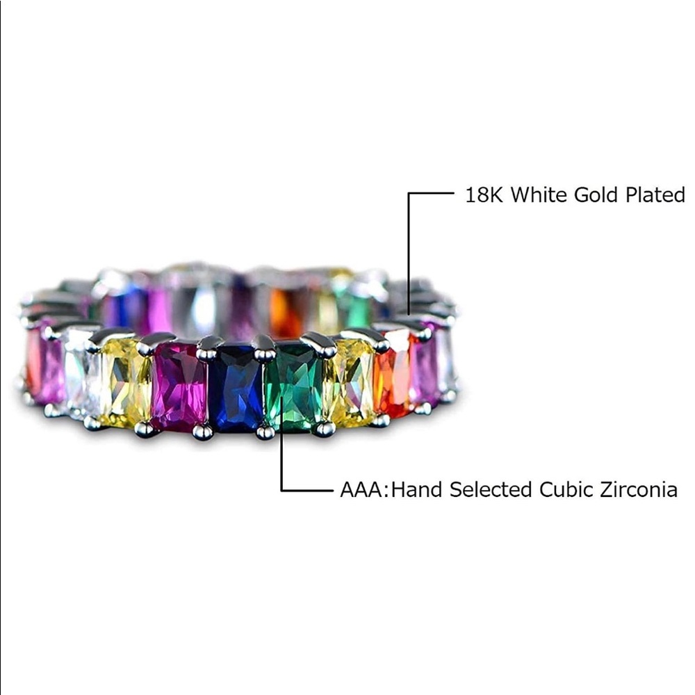 Eternity Rainbow Ring